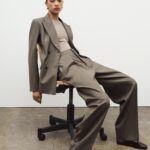 Zara Wool Pleated pants 9879/261/730 and wool blazer 9901/261/730