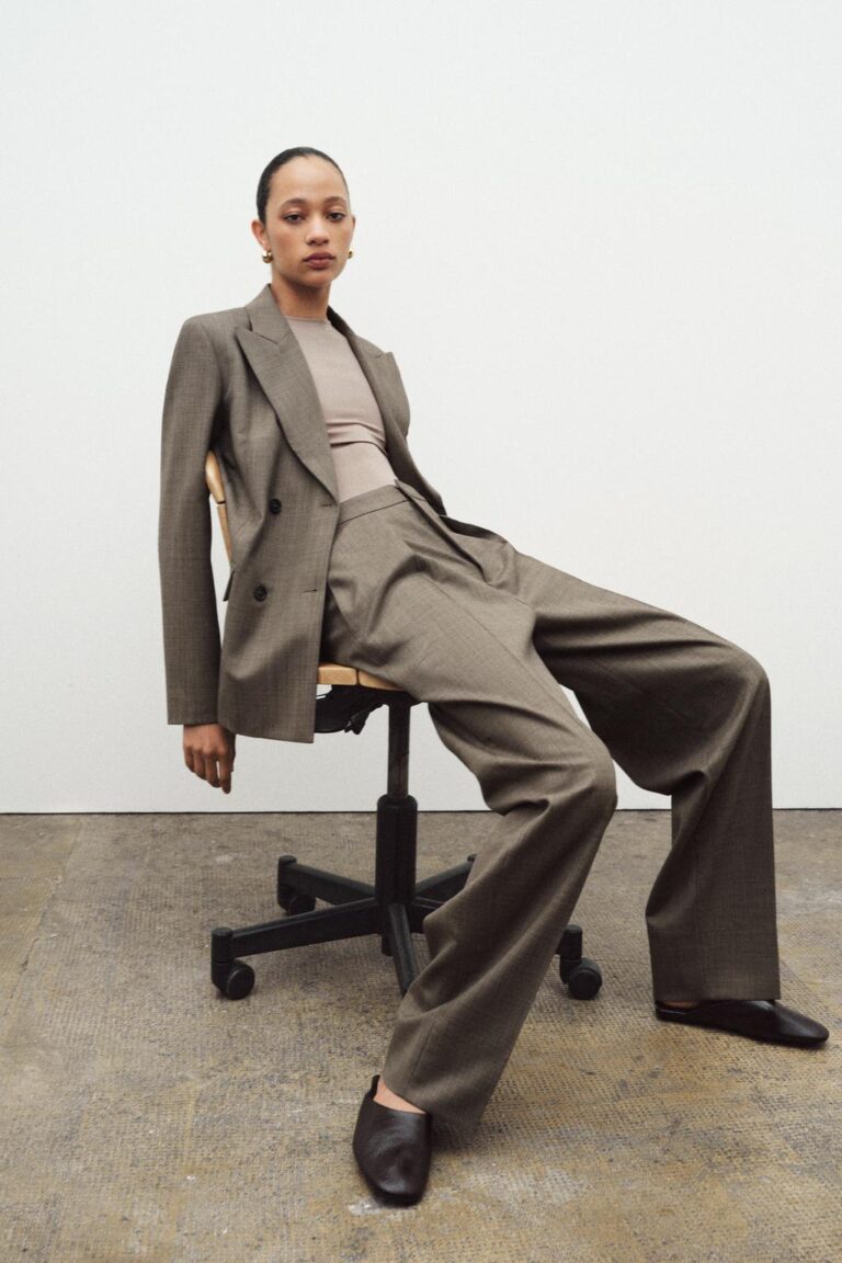 Zara Wool Pleated pants 9879/261/730 and wool blazer 9901/261/730